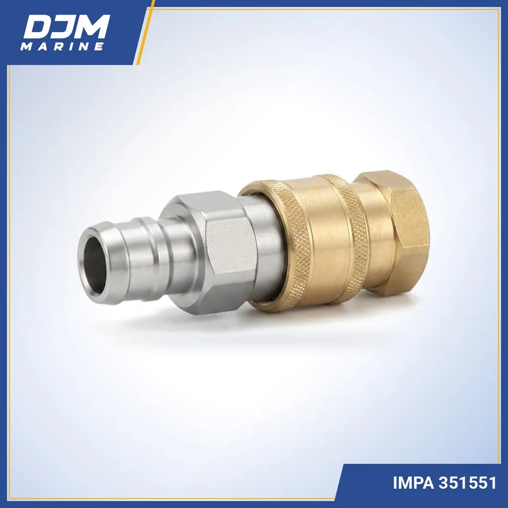 KZF Stainless Steel Shut-Off Coupler Plug