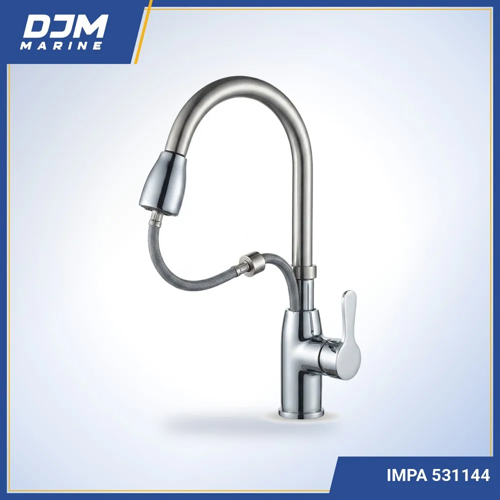 Copper Kitchen Faucet with Stainless Steel Spout