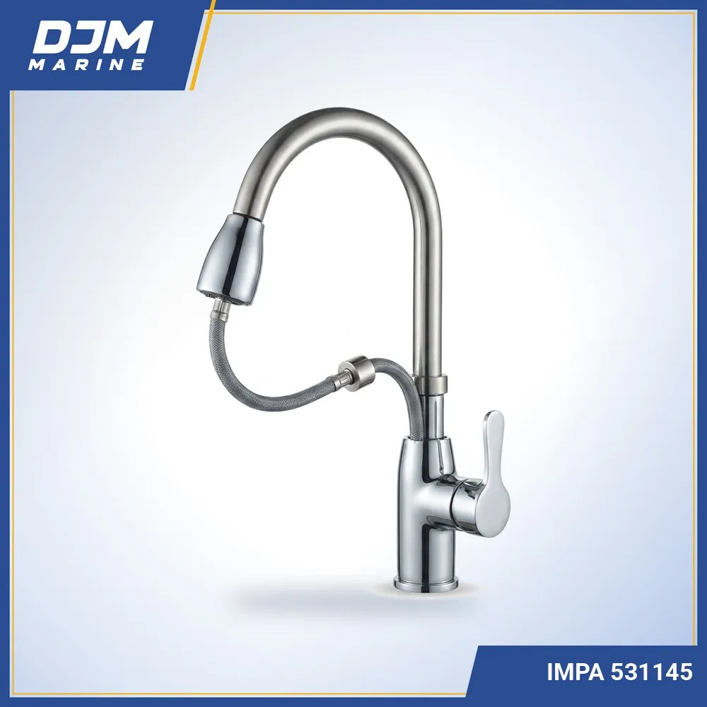 Copper Kitchen Faucet with Pull-Out Shower
