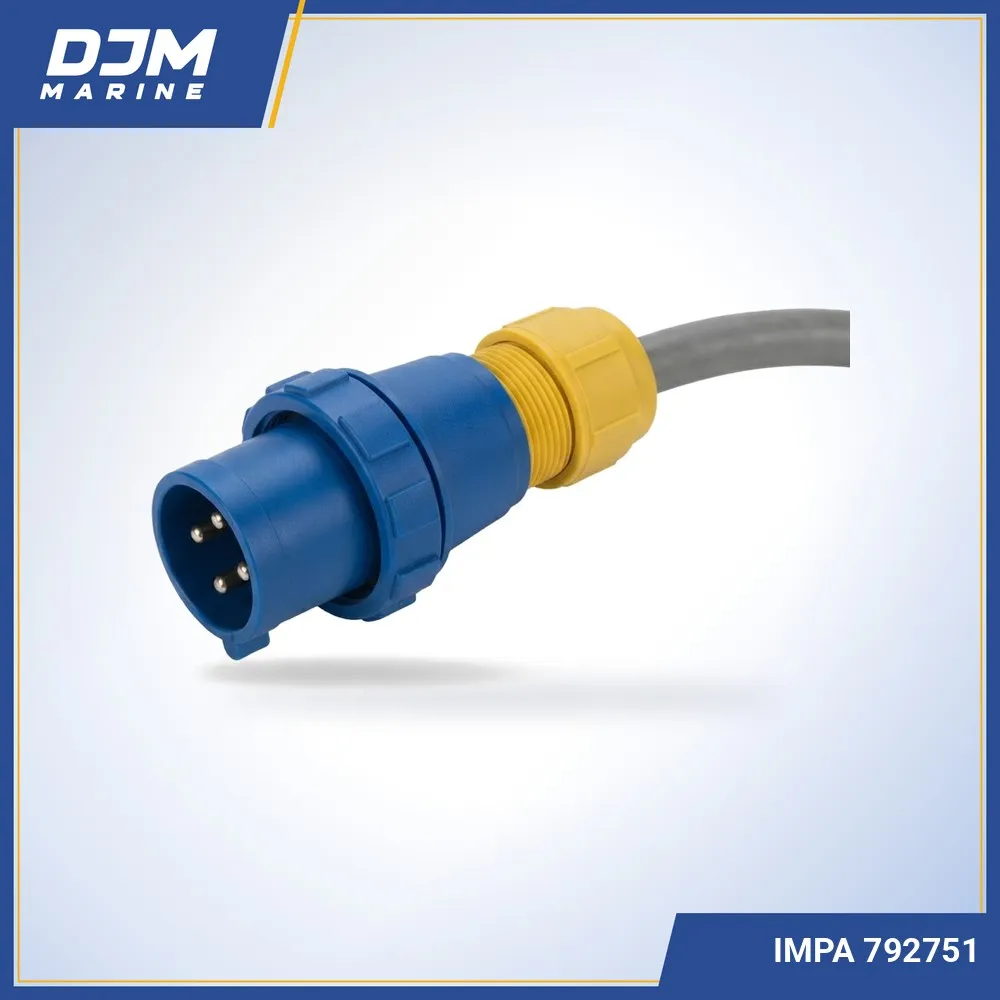 Offset Angle Watertight Plug 2P+E
