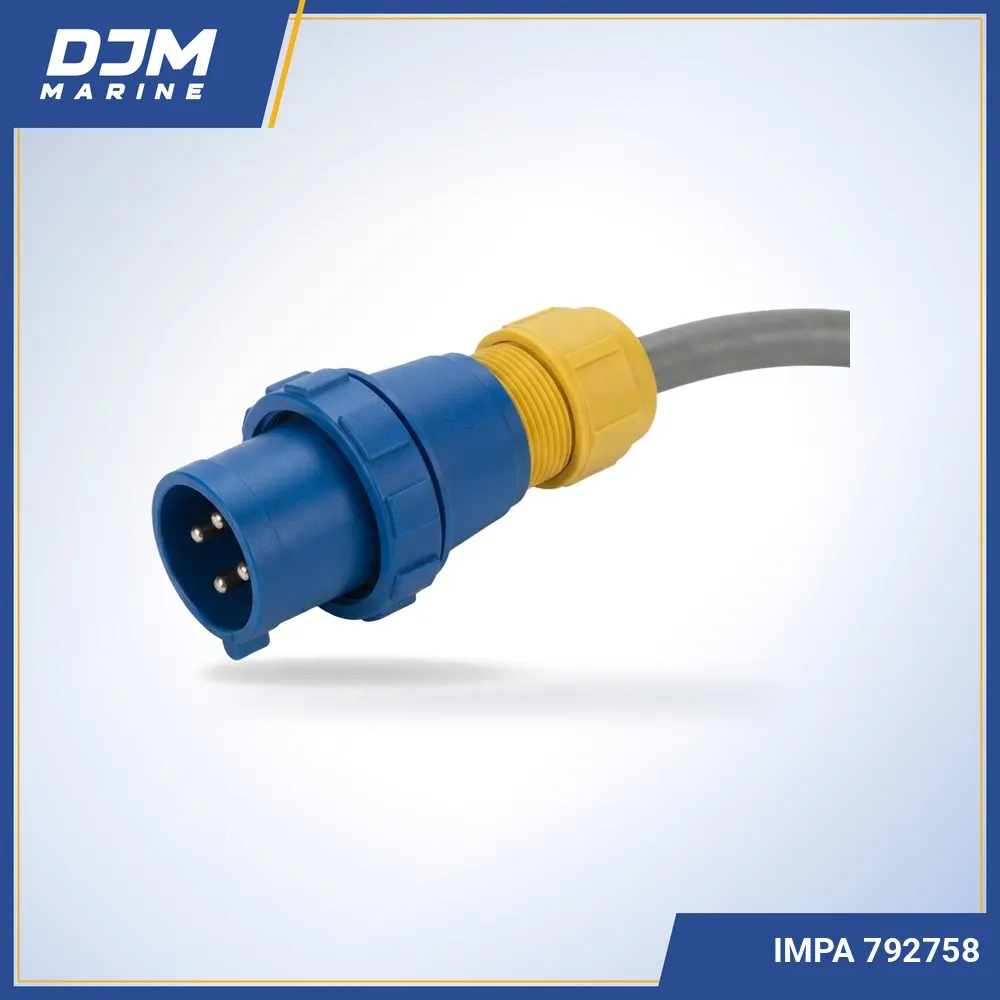 Right Angle Watertight Plug 3P+E